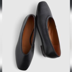 NWOB Madewell The Mylie Ballet Flat Women's Size 8.5 Flats Black Leather